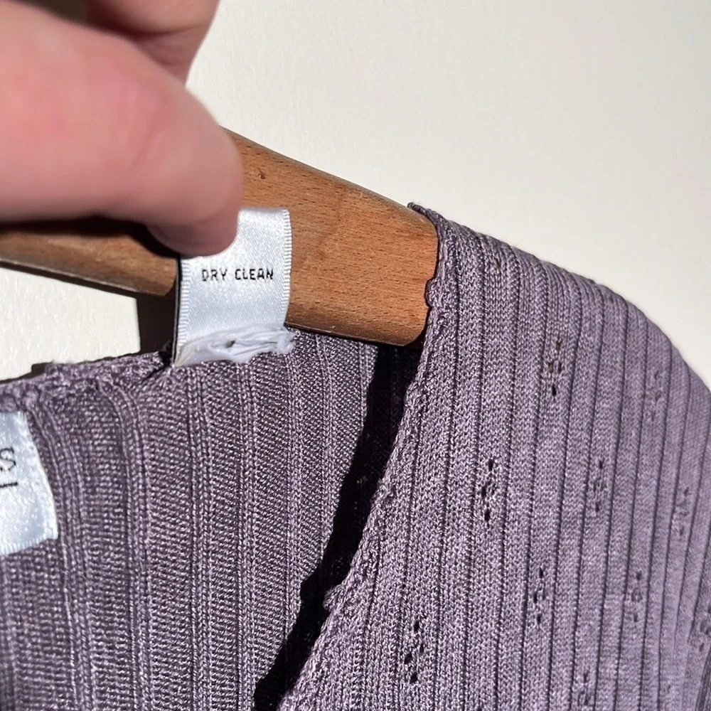 Vintage Valerie Stevens Pure Silk Purple Cardigan